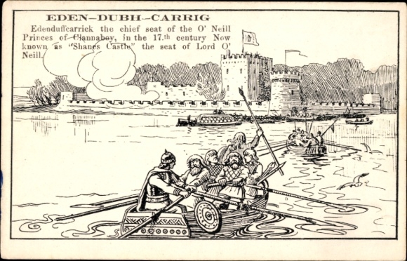 Artist Postcard Northern Ireland, Shanes Castle, seat of Lord O' Neill