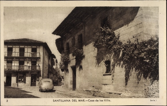 Postcard Santillana del Mar Kantabrien, House of Villas