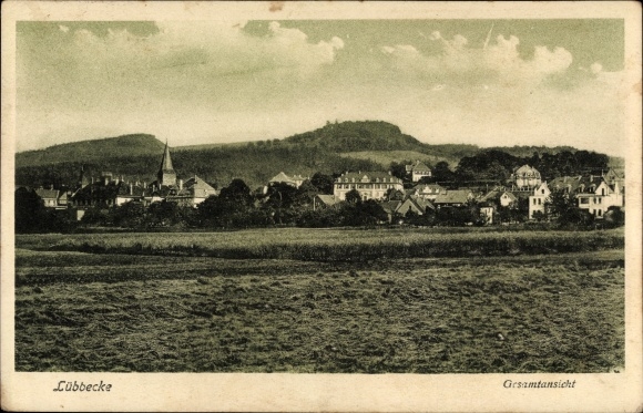 PC Lübbecke in Westphalia, total view of the village