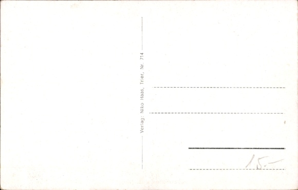 Postcard Lockweiler Wadern in Saarland, Schmitt grocery store, town views