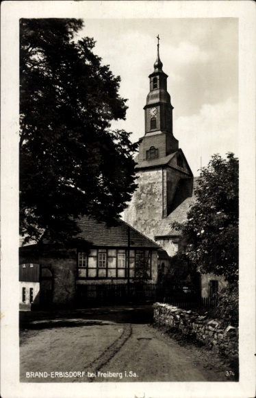 Ak Brand Erbisdorf Sachsen, Kirche