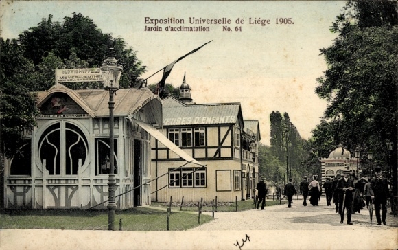 Postcard Liège, World Exhibition 1905, Jardin d'Acclimatation
