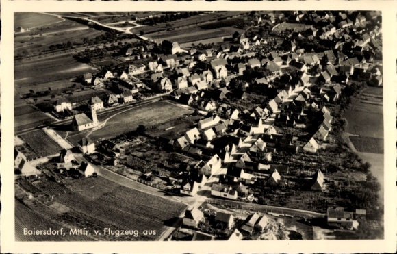 Ak Baiersdorf in Midden-Franken, luchtfoto