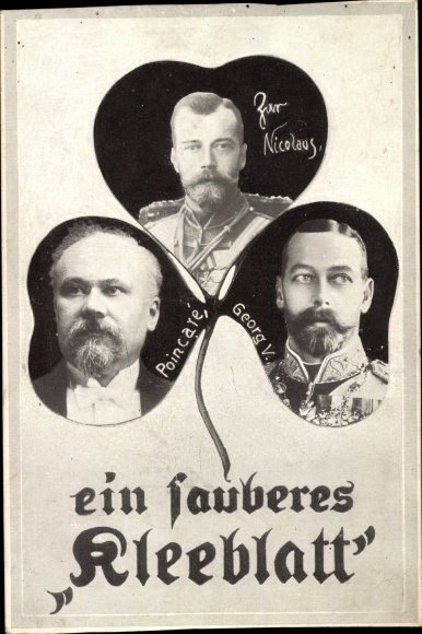 Passepartout PC A Clean Shamrock, George V, Tsar Nicholas II of Russia, Raymond Poincare