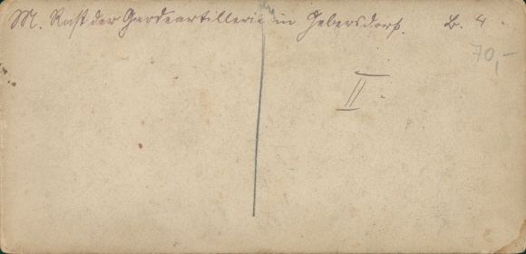 Stereo cabinet photo Gebersdorf Merkendorf in Middle Franconia, rest of the guard artillery, gun