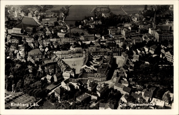 PC Kirchberg in Saxony, aerial photo of the city