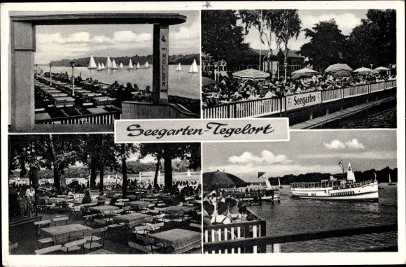 PC Berlin Reinickendorf Konradshöhe Tegelort, Seegarten, saloon steamer