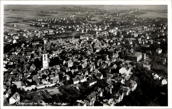 Postcard Oberursel in Taunus Hessen, aerial photograph