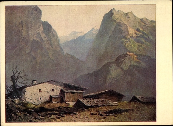 Artist PC Mulley, Oskar, small farmstead, HDK 175