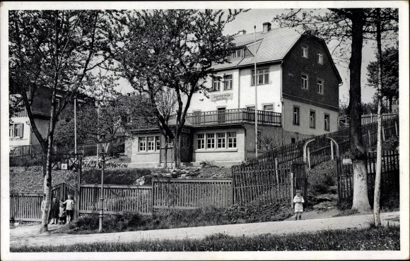 Postcard Zöblitz Marienberg in the Ore Mountains, youth hostel