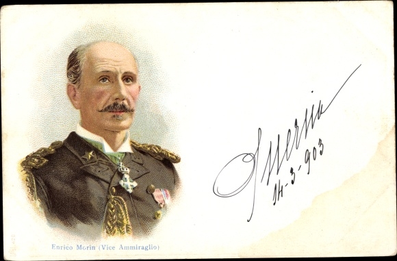Litho Enrico Morin, Vice Ammiraglio, Vizeadmiral der italienischen Marine