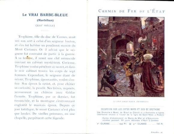 Klapp Ak Chemins de Fer de l'Etat, Les Grandes Legendes de Bretagne, le Vrai Barbe-Bleue