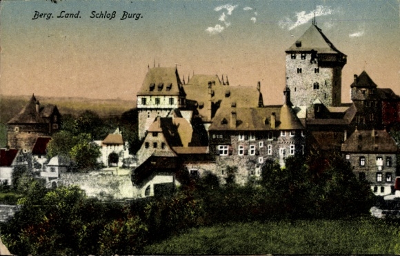 PC Burg an der Wupper Solingen, Castle Burg, typical architecture, colorful PC