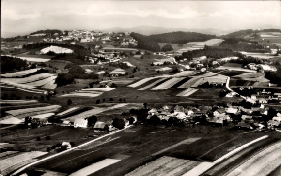 Ak Oberpolling Fürstenstein in Neder-Beieren, luchtfoto