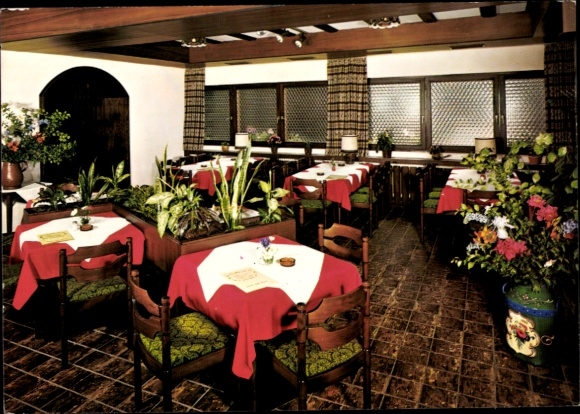 Postcard Kandel in the Palatinate Bienwald, Hotel Restaurant Zur Pfalz, Dining Room