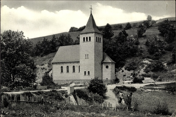 Ak Arbach in de Eifel, katholieke kerk