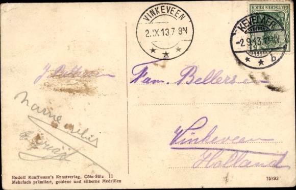 Postcard Kevelaer am Niederrhein, candle sellers on the Kapellenplatz