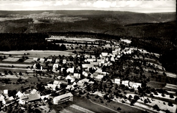 Postcard Monakam Bad Liebenzell in the Black Forest, aerial photograph