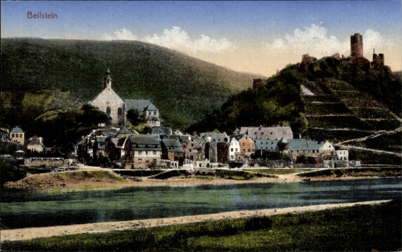 Postcard Beilstein ad Mosel, general view