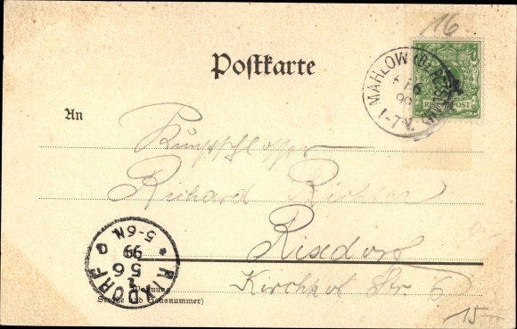 Postcard Kleinbeeren Großbeeren in Brandenburg, Gasthof G. Berger, Gut