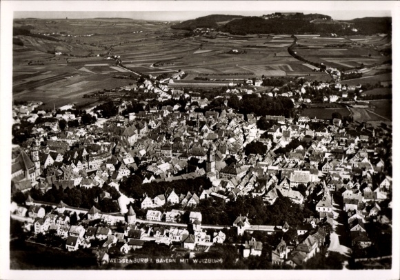 KP Weißenburg w środkowej Frankonii, Bawaria, zdjęcie lotnicze, Wülzburg