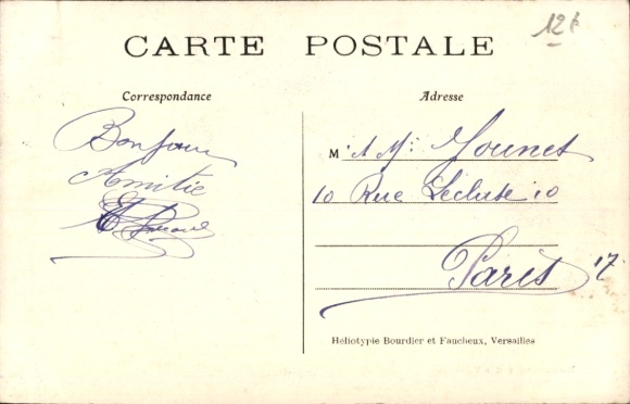Postcard Villennes sur Seine Yvelines, Confluent du grand et du petit bras