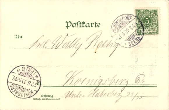 Kunstenaar litho Hirsch, H, Świnoujście Świnoujście Pommeren, vuurtoren