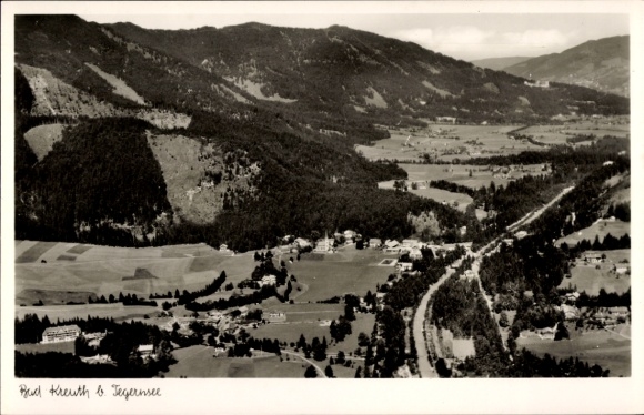 Postcard Kreuth am Tegernsee Upper Bavaria, landscape photography, mountains, valleys, avenues, villages, mountains