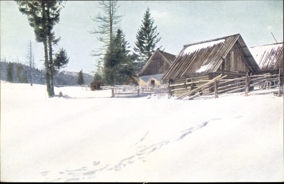 Postcard Mönichkirchen in Niederösterreich, Mönichkirchner Schwaig, winter view