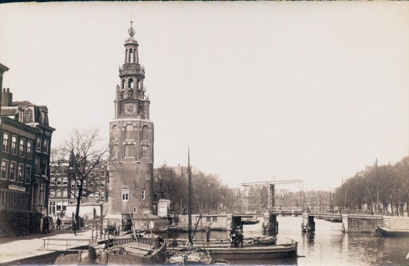 Photo Amsterdam North Holland Netherlands, Montelbaanstoren