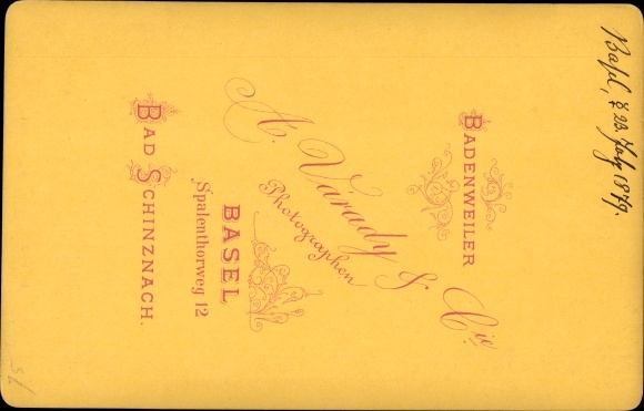 Cabinet photo Bâle Basel Stadt Schweiz, Rathaus, 1879, Photographer Varady &amp; Co.