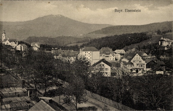 Ak Bayerisch Eisenstein im Bayrischen Wald Niederbayern, Gesamtansicht