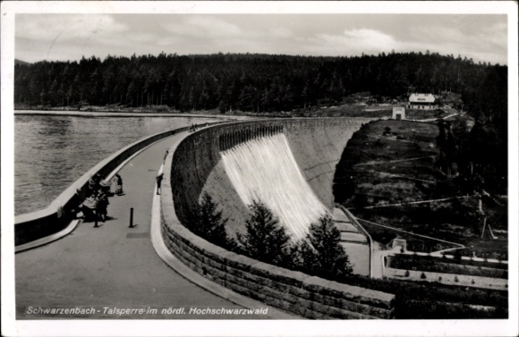 Ak Forbach im Murgtal Schwarzwald Baden, Schwarzenbachtalsperre