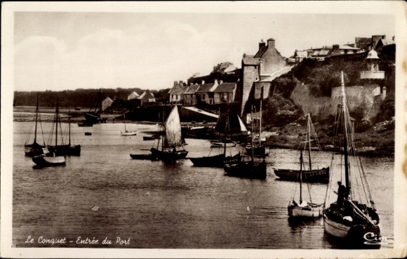 KP Le Conquet Finistère, wejście do portu