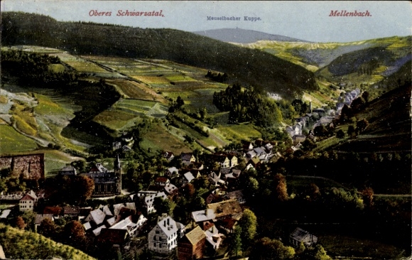 KP Mellenbach Glasbach w Turyngii Schwarzatal, Górna Schwarzatal, Menselbacher Kuppe, widok