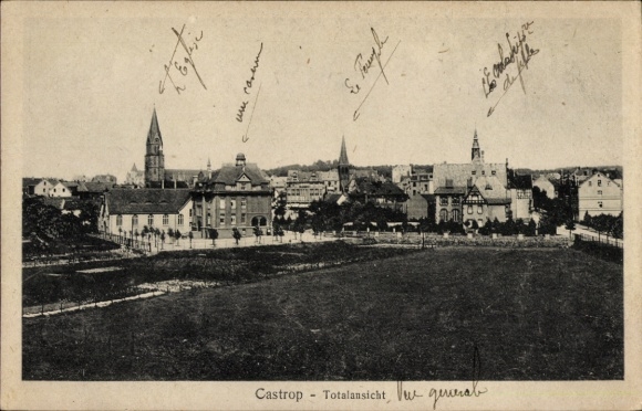 Ak Castrop Rauxel im Ruhrgebiet, Totale