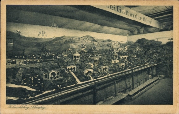 Postcard Schneeberg in the Ore Mountains, commemorating the 25th anniversary of the mountain club