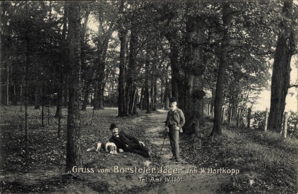 Postcard Hamburg Groß Borstel, Borsteler Jäger