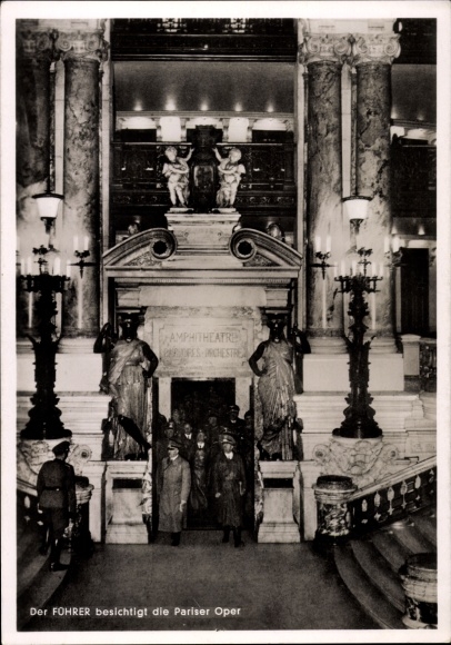 PC Paris, Führer and Reich Chancellor Adolf Hitler, Paris Opera, tour