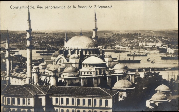 Postcard Constantinople Istanbul Türkiye, Mosquee Suleymanie, Suleymaniye Mosque