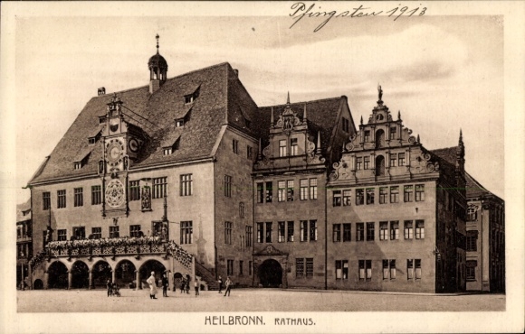 KP Heilbronn am Neckar, Ratusz, Architektura, Pięćdziesiątnica 1918, Ludzie