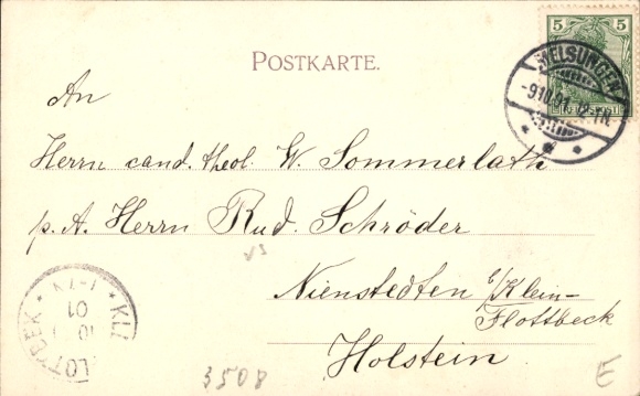 Postcard Melsungen in Hesse, partial view, bridge