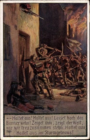 Song Artist Postcard Hey, Paul, Our Field Grays, Soldiers&#39; Songs No. 9, O Germany in honor