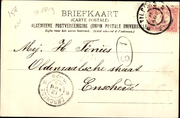 Ak Tilburg Noord-Brabant Nederland, Stationstraat