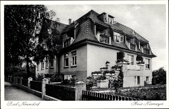 Postcard Bad Nenndorf in the district of Schaumburg, house Niemeyer