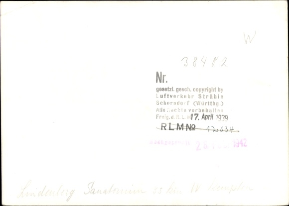 Postcard Münsterschwarzach Schwarzach am Main Lower Franconia, The picture shows an aerial photograph of the toilet...
