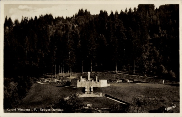 Postcard Wirsberg in the Fichtelgebirge, war memorial