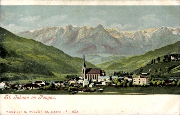 Ak Sankt Johann im Pongau in Salzburg, Gesamtansicht