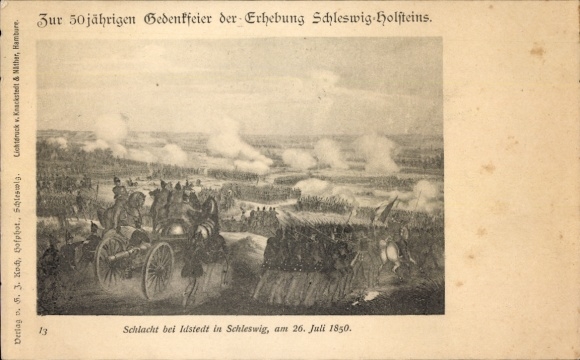 Passepartout PC 50th anniversary of the uprising of Schleswig-Holstein, Battle of Idstedt, 1850