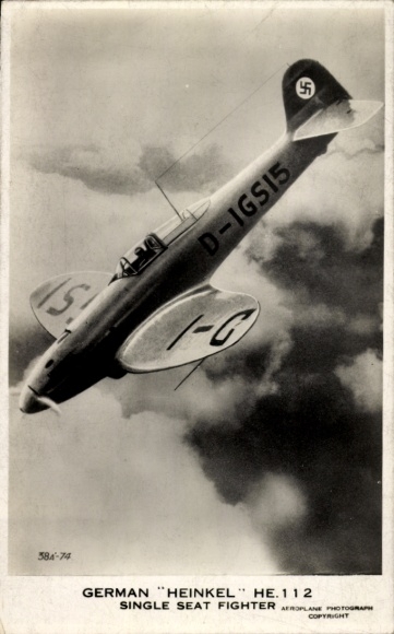 German Air Force, fighter aircraft, Heinkel He 112, D-IGSI5